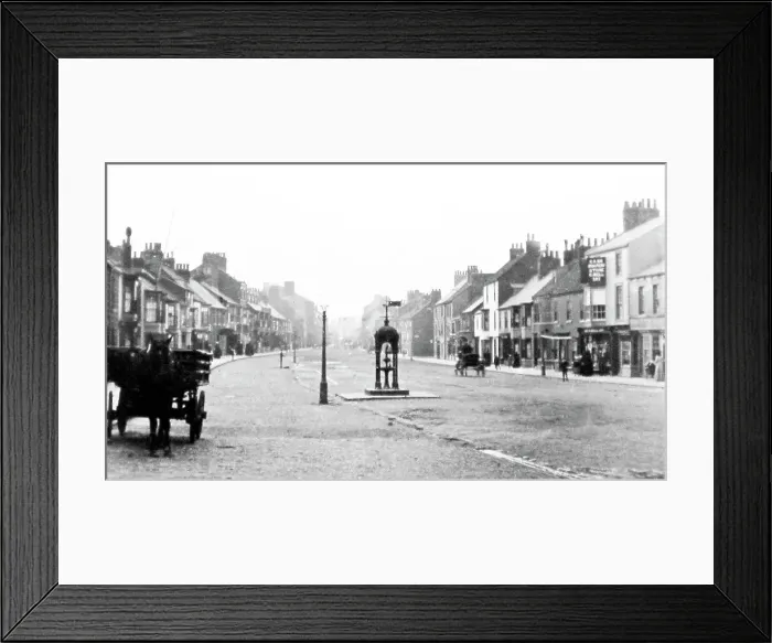Framed Print : High Street, Redcar, Victorian period Framed Print : High Street, Redcar, Victorian period