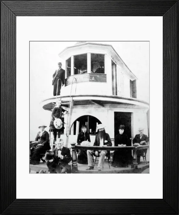Framed Print : Tuskawilla River Boat, Palatka, Florida, probably 1870s Framed Print : Tuskawilla River Boat, Palatka, Florida, probably 1870s