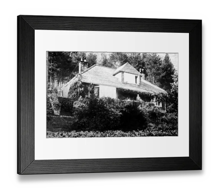 Framed Print : Sir Hugh Walpole at his home, Brackenburn, near Keswick Framed Print : Sir Hugh Walpole at his home, Brackenburn, near Keswick