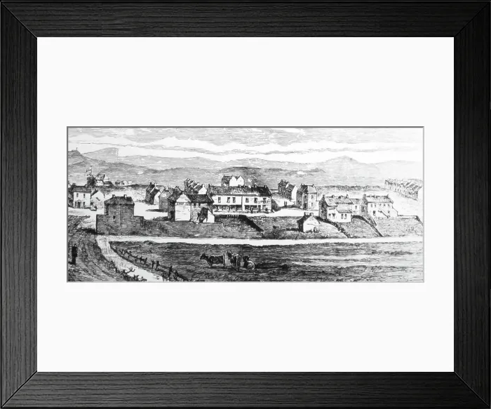 Framed Print : Illustration of Middlesbrough in 1832 Framed Print : Illustration of Middlesbrough in 1832
