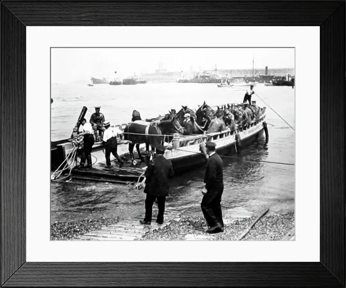Framed Print : Gosport Ferry, Victorian period Framed Print : Gosport Ferry, Victorian period