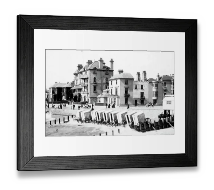 Framed Print : Bognor Regis beach, Victorian period Framed Print : Bognor Regis beach, Victorian period