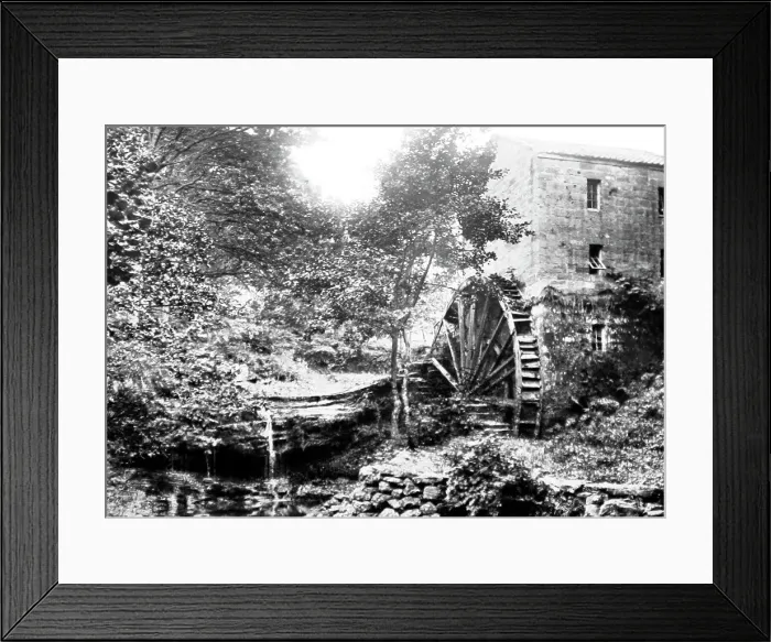 Framed Print : Rigg Mill near Whitby, Victorian period Framed Print : Rigg Mill near Whitby, Victorian period