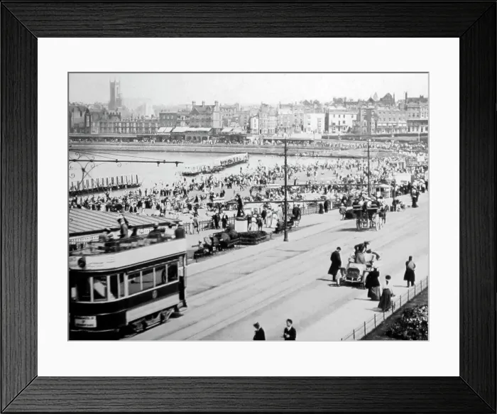 Framed Print : Margate Promenade, early 1900s