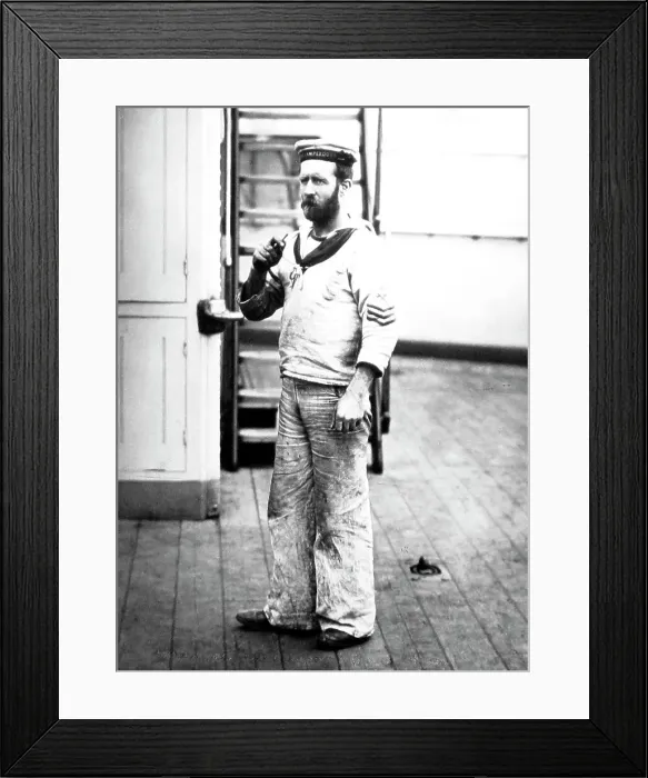 Framed Print : Boatswain's Mate, HMS Implacable, Royal Navy Framed Print : Boatswain's Mate, HMS Implacable, Royal Navy
