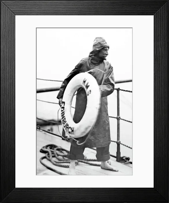Framed Print : Sailor, HMS Edinburgh, Royal Navy, early 1900s Framed Print : Sailor, HMS Edinburgh, Royal Navy, early 1900s