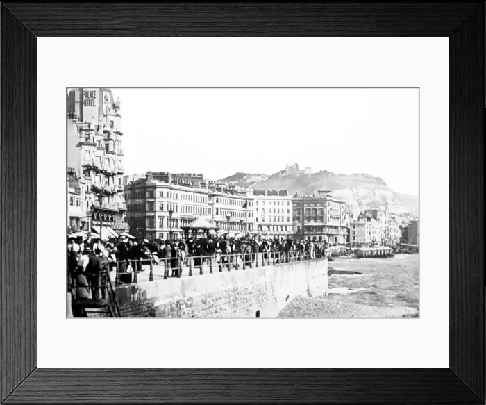 Framed Print : Hastings Promenade, Victorian period Framed Print : Hastings Promenade, Victorian period