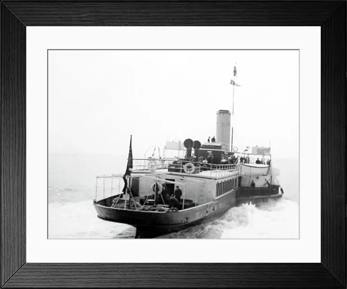 Framed Print : PS Walton Belle, Lowestoft, Victorian period Framed Print : PS Walton Belle, Lowestoft, Victorian period