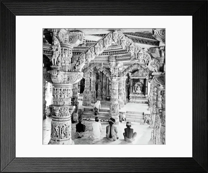 Framed Print : Temple of Vimala Sah, Mount Sabu, India, Victorian period Framed Print : Temple of Vimala Sah, Mount Sabu, India, Victorian period