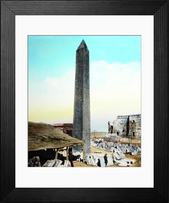 Framed Print : Cleopatra's Needle in Alexandria, Egypt Framed Print : Cleopatra's Needle in Alexandria, Egypt