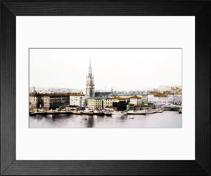 Framed Print : Stockholm, Sweden, Victorian period Framed Print : Stockholm, Sweden, Victorian period