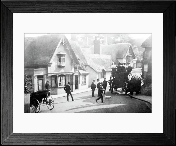 Framed Print : Shanklin, Isle of Wight, Victorian period Framed Print : Shanklin, Isle of Wight, Victorian period
