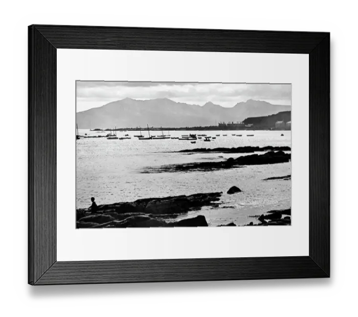 Framed Print : Isle of Arran from the Isle of Cumbrae, Scotland Framed Print : Isle of Arran from the Isle of Cumbrae, Scotland