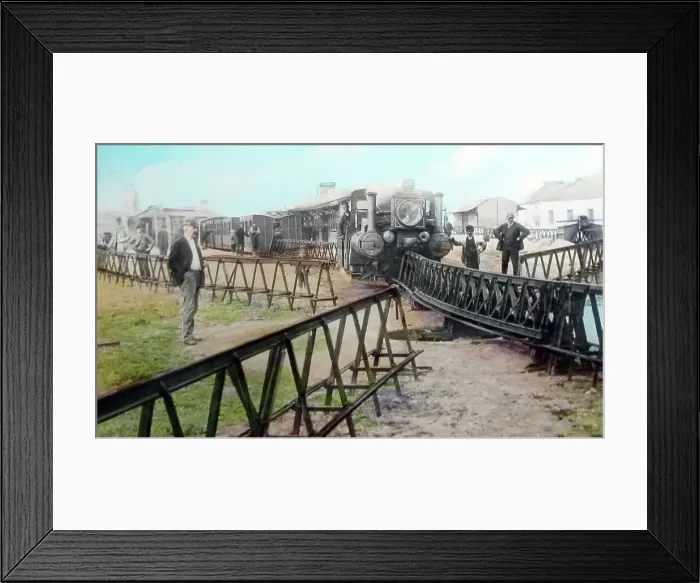 Framed Print : Lartigue Monorail, Listowel, Ireland, Victorian period Framed Print : Lartigue Monorail, Listowel, Ireland, Victorian period