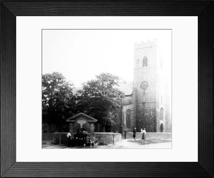 Framed Print : Upper Sheringham Church, early 1900s Framed Print : Upper Sheringham Church, early 1900s