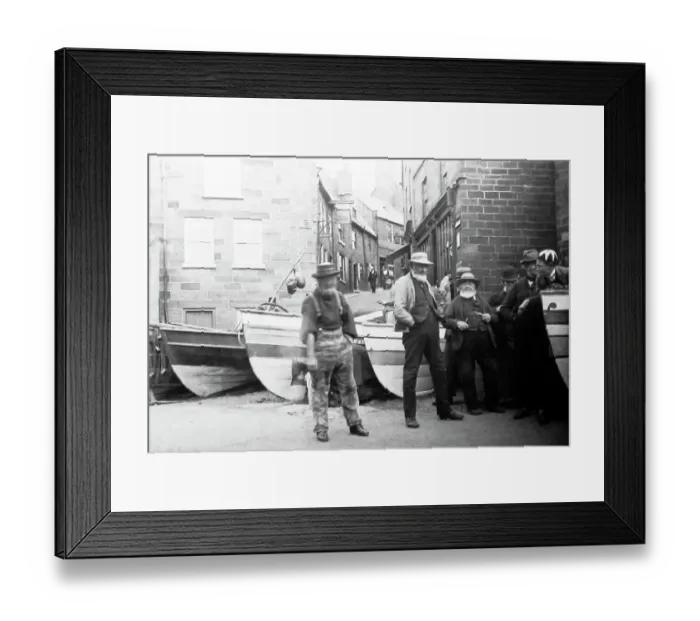 Framed Print : Robin Hoods Bay, Yorkshire, Victorian period Framed Print : Robin Hoods Bay, Yorkshire, Victorian period