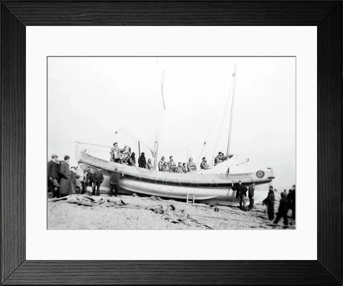Framed Print : Lifeboat Civil Service No 4, Walmer, Victorian period Framed Print : Lifeboat Civil Service No 4, Walmer, Victorian period