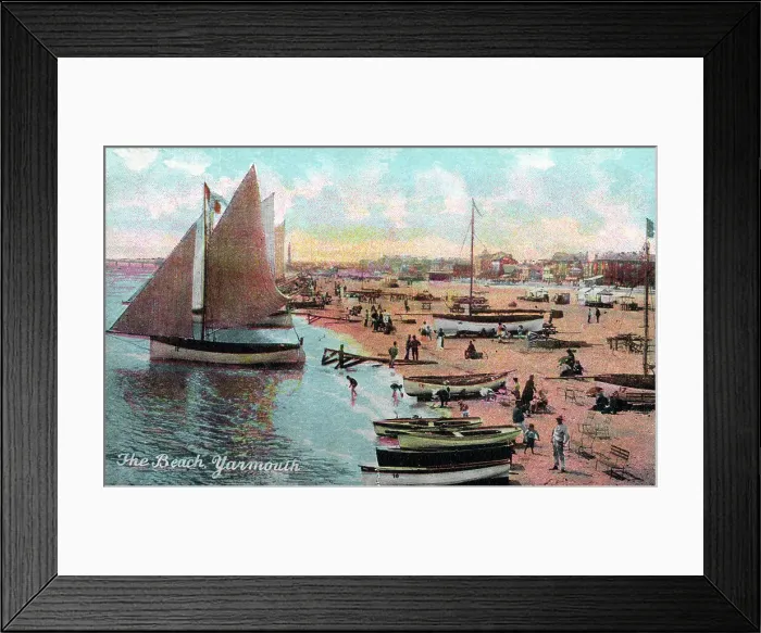 Framed Print : The Beach, Great Yarmouth, Norfolk Framed Print : The Beach, Great Yarmouth, Norfolk