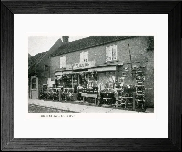 Framed Print : J. W. Milsom General Hardware Store, High Street, Littleport