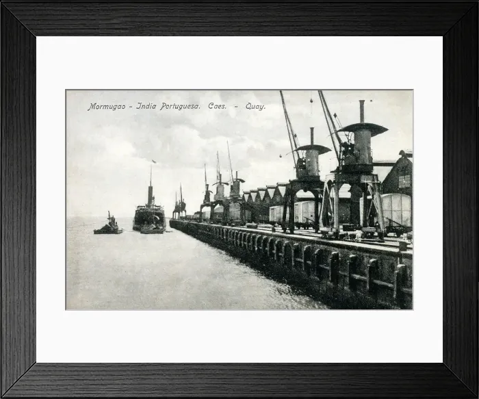Framed Print : Mormugao, Goa, India - The Quay Framed Print : Mormugao, Goa, India - The Quay
