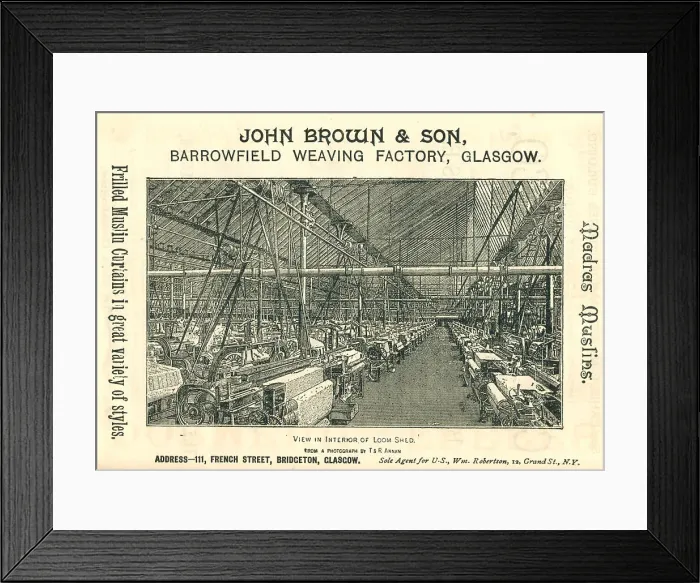 Framed Print : John Brown & Son Advertisement Framed Print : John Brown & Son Advertisement