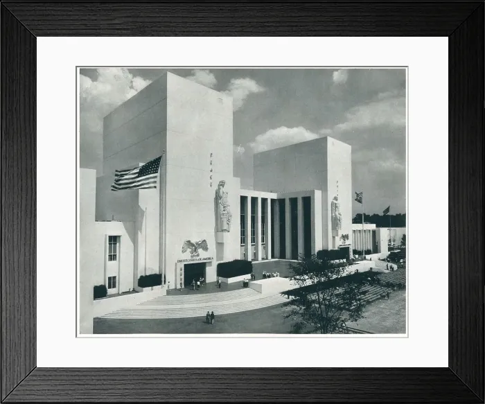 Framed Print : New York World's Fair Federal Building Framed Print : New York World's Fair Federal Building