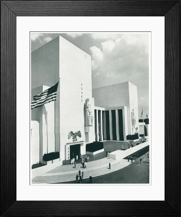 Framed Print : New York World's Fair Federal Building Framed Print : New York World's Fair Federal Building