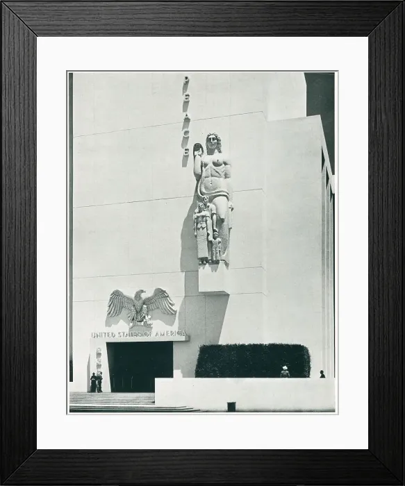 Framed Print : New York World's Fair Federal Building, North Entrance Framed Print : New York World's Fair Federal Building, North Entrance