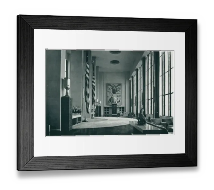 Framed Print : New York World's Fair, Reception Room Framed Print : New York World's Fair, Reception Room