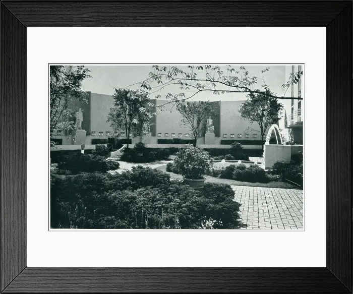 Framed Print : New York World's Fair, Garden Court Framed Print : New York World's Fair, Garden Court