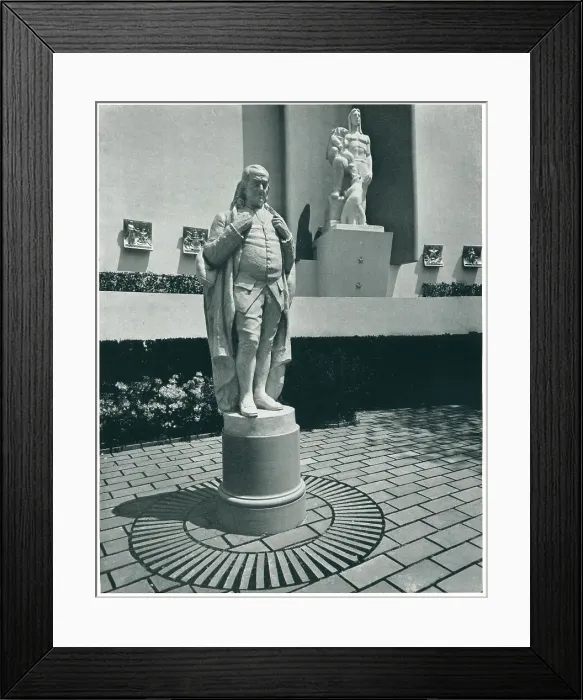 Framed Print : New York World's Fair, Benjamin Franklin Framed Print : New York World's Fair, Benjamin Franklin