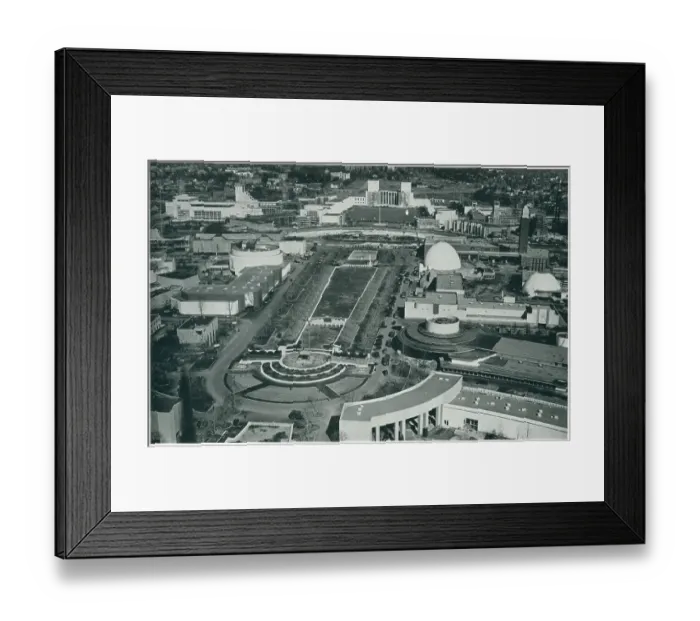Framed Print : New York World's Fair, View From The Trylon Framed Print : New York World's Fair, View From The Trylon