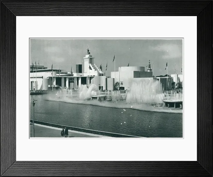 Framed Print : New York World's Fair, Lagoon Of Nations