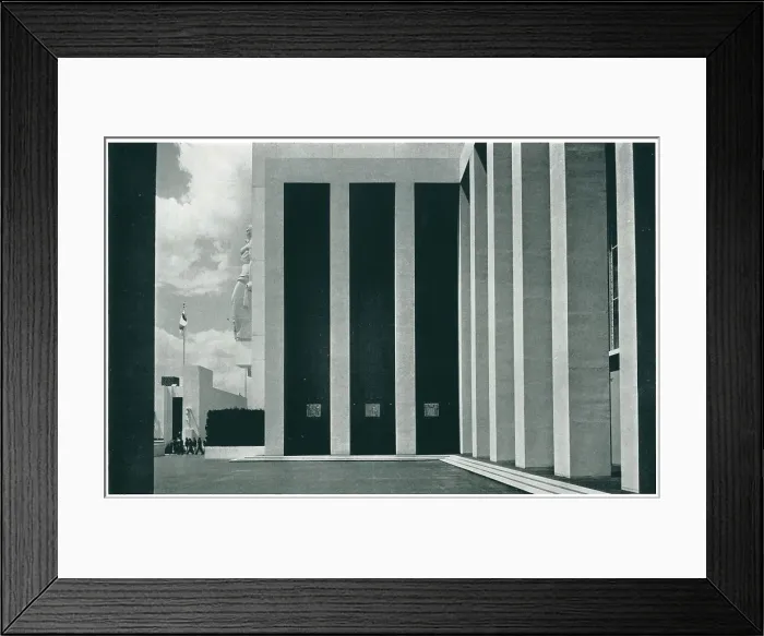 Framed Print : New York World's Fair Federal Building Terrace Framed Print : New York World's Fair Federal Building Terrace