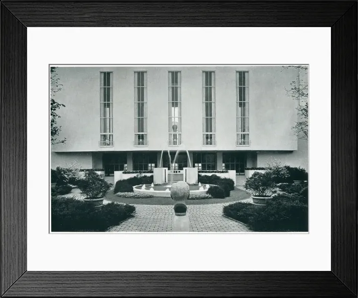 Framed Print : New York World's Fair, Garden Court Framed Print : New York World's Fair, Garden Court