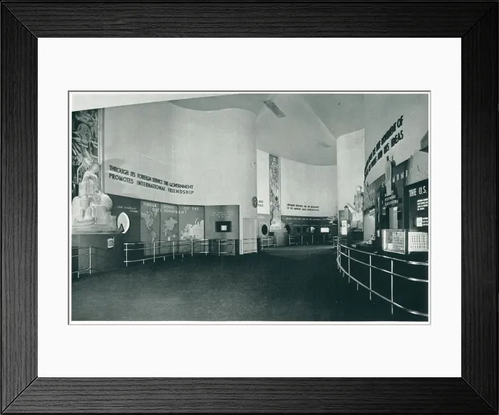 Framed Print : New York World's Fair, Exhibits Hall Framed Print : New York World's Fair, Exhibits Hall