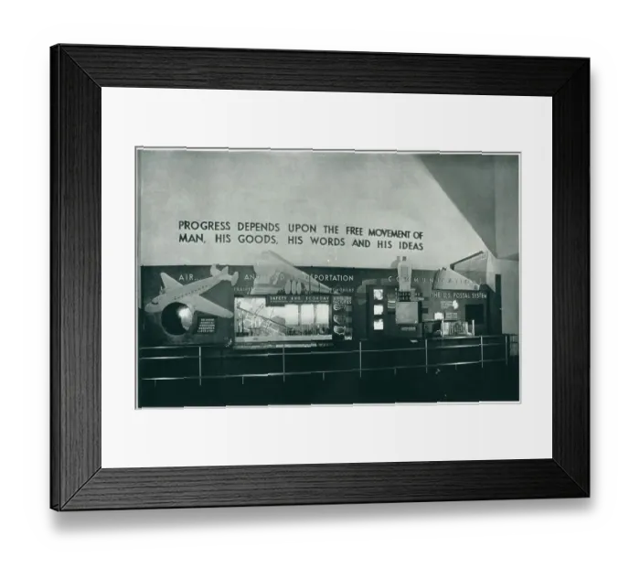 Framed Print : Transportation And Communication Exhibit, New York Framed Print : Transportation And Communication Exhibit, New York