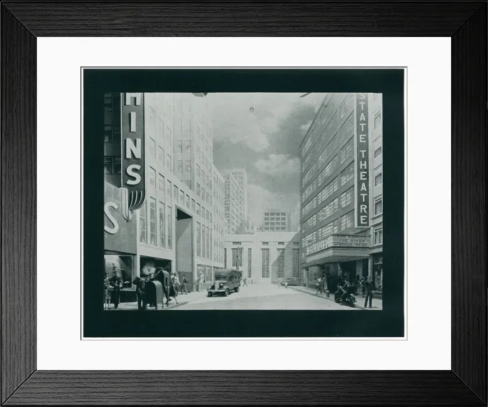 Framed Print : New York World's Fair, Postal Diorama, Scene One Framed Print : New York World's Fair, Postal Diorama, Scene One