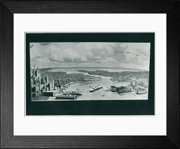 Framed Print : Water Transportation Diorama, New York Framed Print : Water Transportation Diorama, New York
