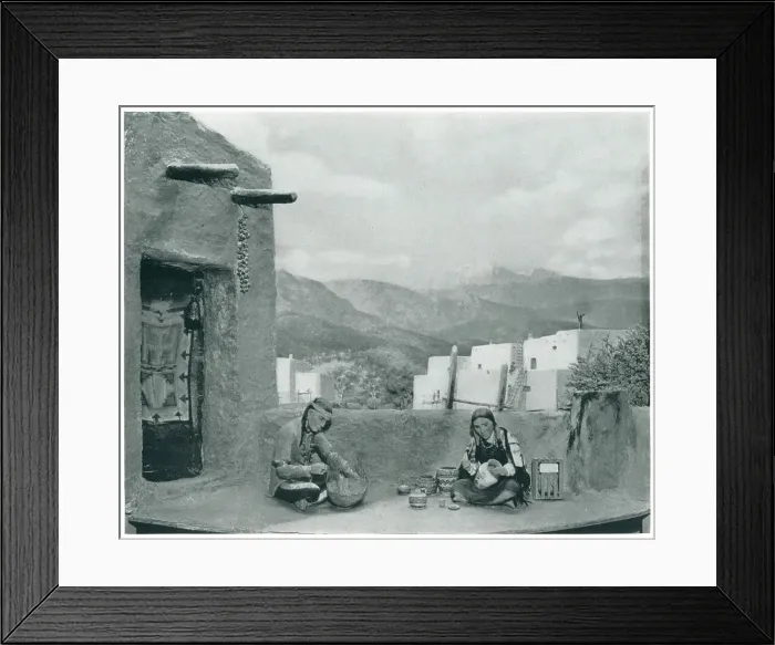 Framed Print : New York World's Fair, Basket Weaver Diorama Framed Print : New York World's Fair, Basket Weaver Diorama