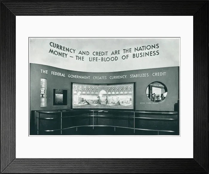 Framed Print : New York World's Fair, Finance And Credit Framed Print : New York World's Fair, Finance And Credit