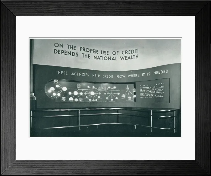 Framed Print : New York World's Fair, Finance And Credit Framed Print : New York World's Fair, Finance And Credit