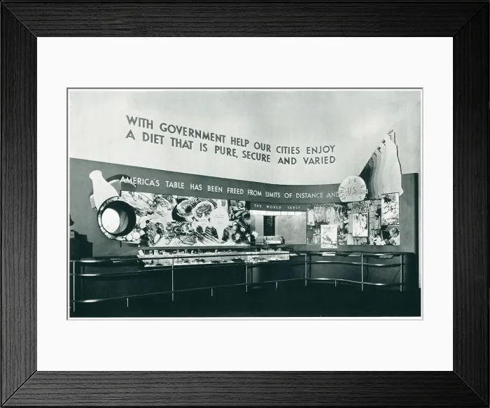 Framed Print : New York World's Fair, Food Theme Framed Print : New York World's Fair, Food Theme