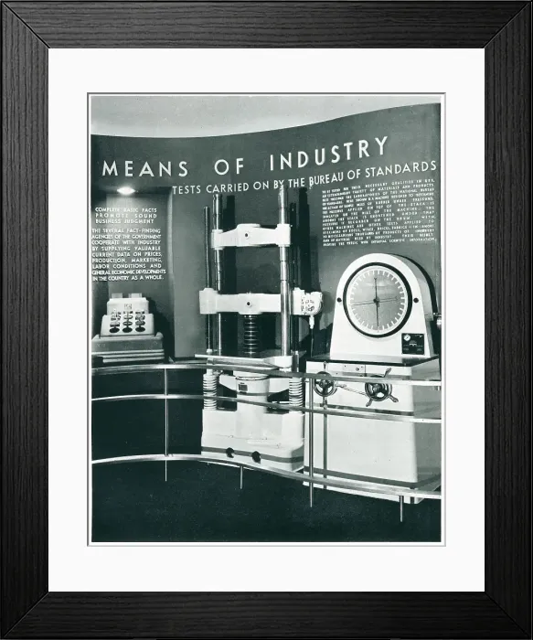 Framed Print : New York World's Fair, Testing Machine Framed Print : New York World's Fair, Testing Machine
