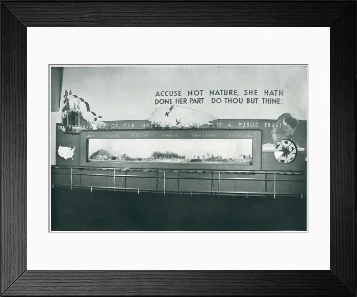 Framed Print : New York World's Fair, Conservation Framed Print : New York World's Fair, Conservation