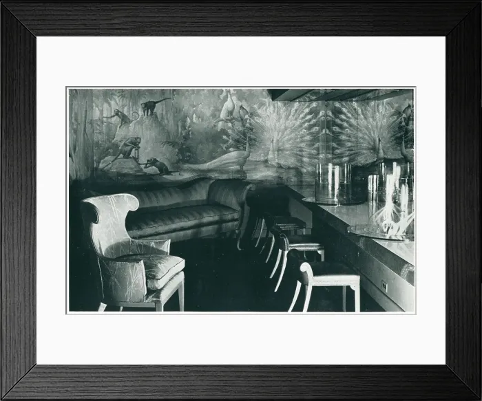 Framed Print : New York World's Fair, Powder Room Mural Framed Print : New York World's Fair, Powder Room Mural