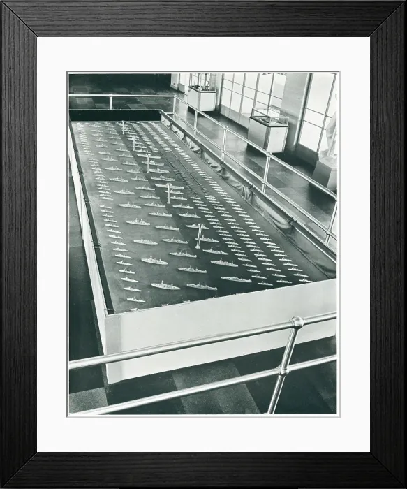 Framed Print : New York World's Fair, U.S. Navy In Scale Model Framed Print : New York World's Fair, U.S. Navy In Scale Model