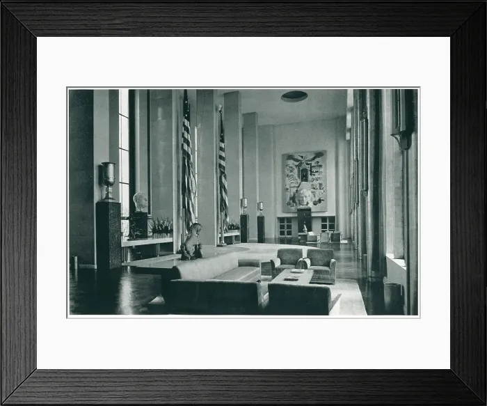 Framed Print : New York World's Fair, Reception Room Framed Print : New York World's Fair, Reception Room