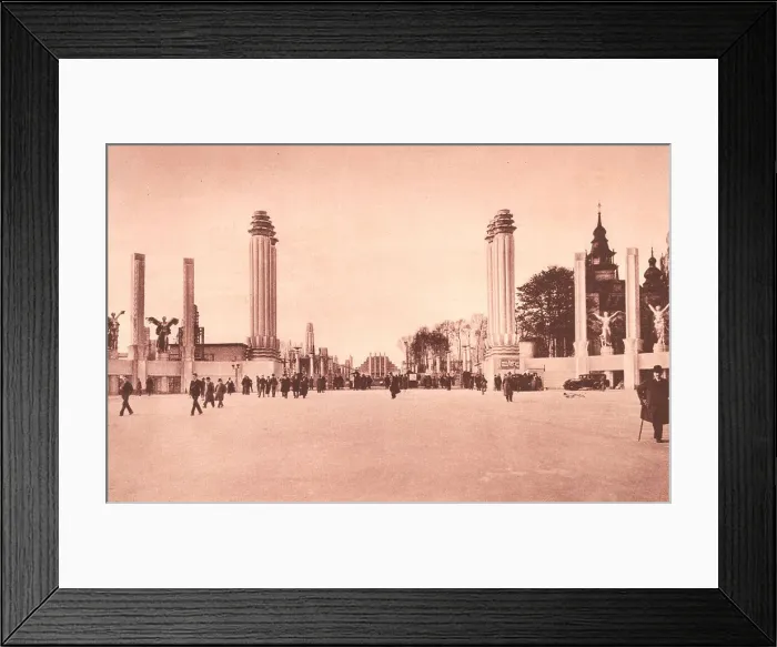 Framed Print : Brussels Expo 1935, Centenary Entrance Framed Print : Brussels Expo 1935, Centenary Entrance