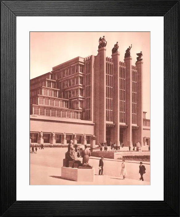 Framed Print : Brussels Expo 1935, Palais Des Expositions Framed Print : Brussels Expo 1935, Palais Des Expositions